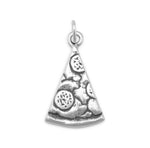 Silver or Gold Slice of Pizza Charm