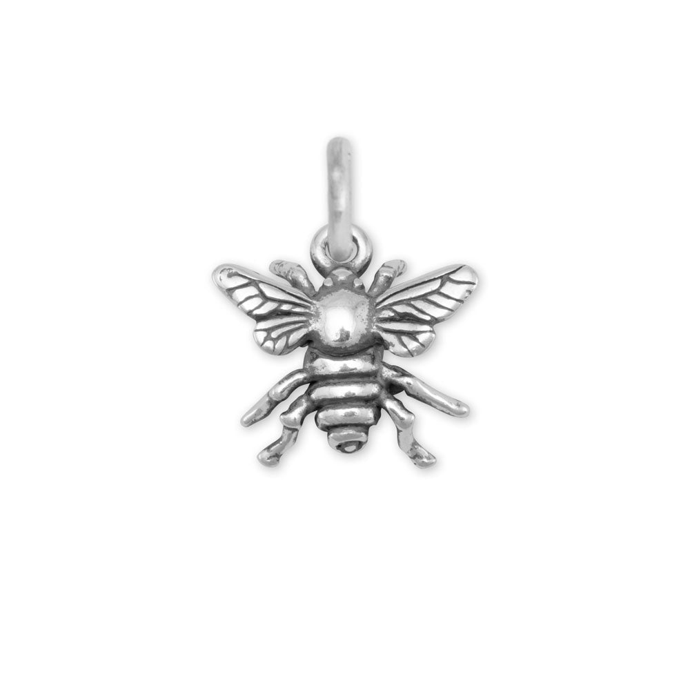 Silver or Gold 3D "BEE-utiful!" Bee Charm