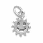 Silver or Gold Smiley Face Sun Charm