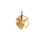 Silver or Gold 3D Four Leaf Clover Charm