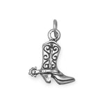 Silver or Gold Cowboy Boot Charm