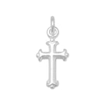 Silver or Gold Extra Small Silver Cross Charm