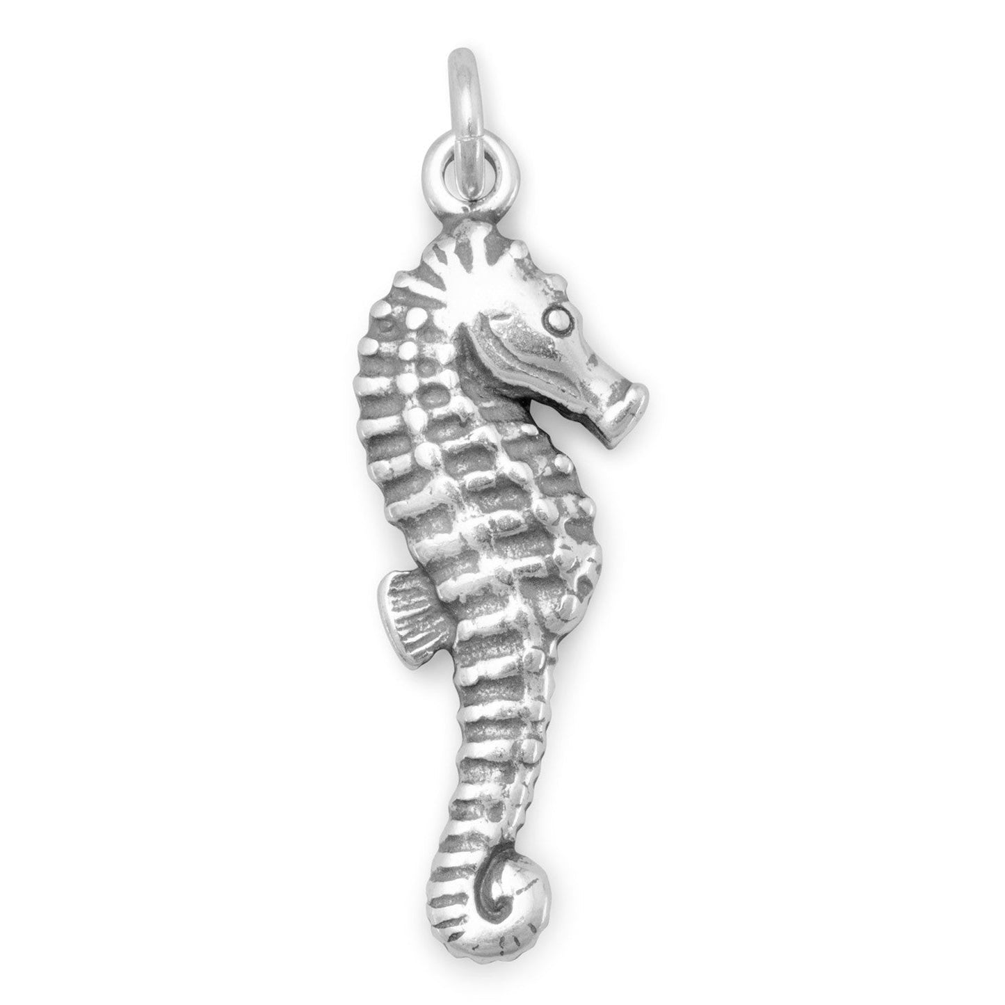 Silver or Gold Seahorse Charm