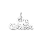 Silver or Gold Sweet 16 Charm