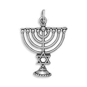 Silver or Gold 3D Hanukkah Charm