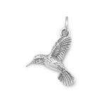 Silver or Gold 3D Hummingbird Charm