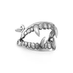 Silver or Gold 3D Movable Fangs Charm