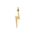 Silver or Gold Lightning Bolt Charm