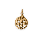 Silver or Gold Jack-O-Lantern Charm