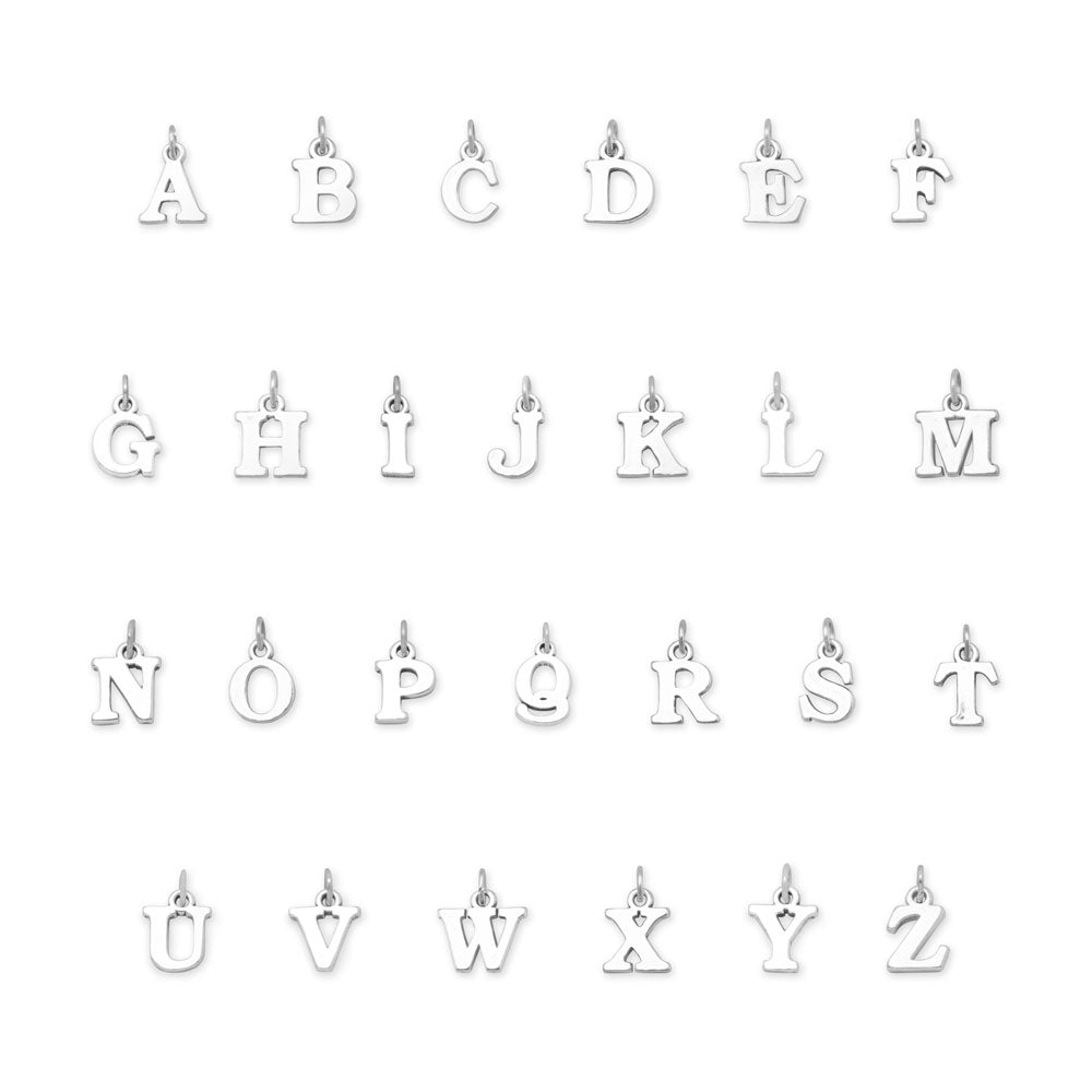 Oxidized Alphabet Initial Charm Series (A-Z)