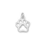 Small Cutout Paw Print Charm