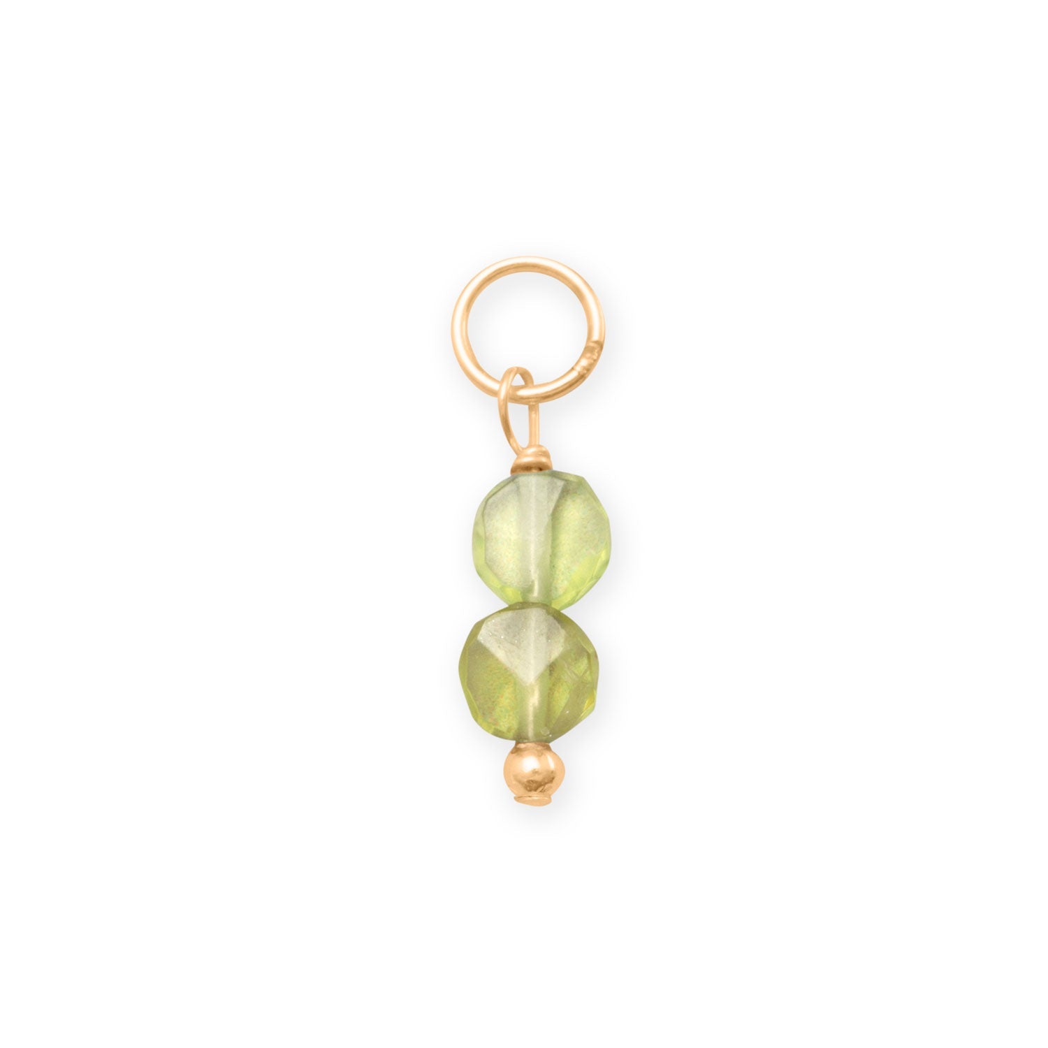 14/20 Gold Filled Gem Drop Birthstone Charm (January-December)