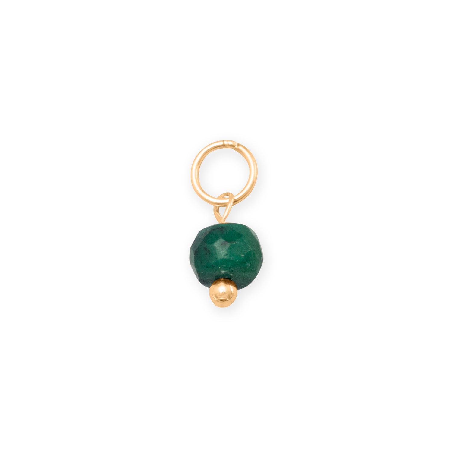 14/20 Gold Filled Gem Drop Birthstone Charm (January-December)
