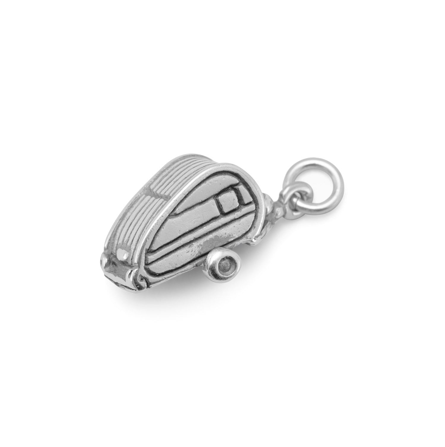Oxidized 3D Travel Camper Charm