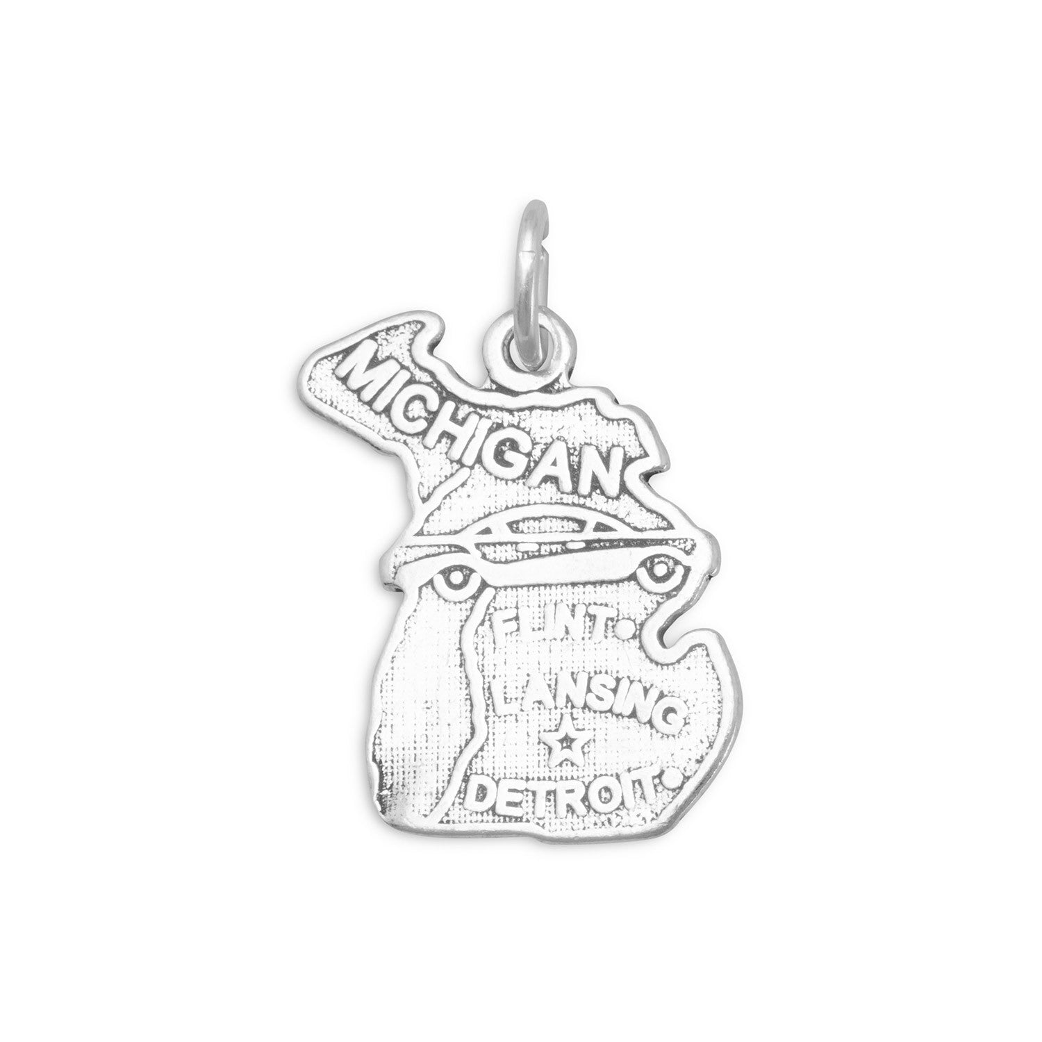 Oxidized Michigan State Charm