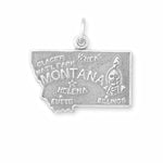Oxidized Montana State Charm