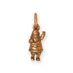Silver or Gold 3D Santa Claus Charm