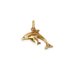 Silver or Gold Dolphin with Calf Charm