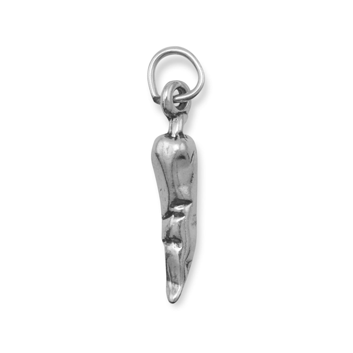 Silver or Gold 3D Chili Pepper Charm
