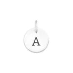 Oxidized Round Letter Initial Charm Series(A-Z)