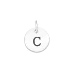 Oxidized Round Letter Initial Charm Series(A-Z)