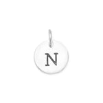 Oxidized Round Letter Initial Charm Series(A-Z)