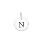 Oxidized Round Letter Initial Charm Series(A-Z)