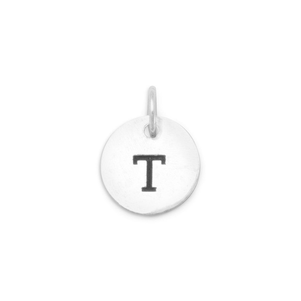 Oxidized Round Letter Initial Charm Series(A-Z)