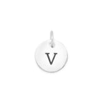 Oxidized Round Letter Initial Charm Series(A-Z)