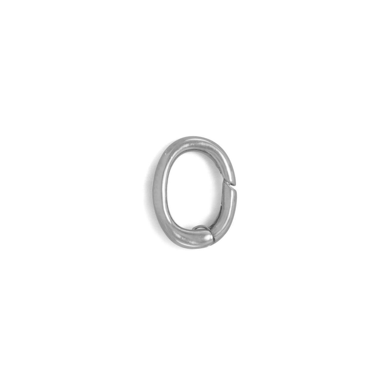 Rhodium Plated Hinged Pendant Adapter