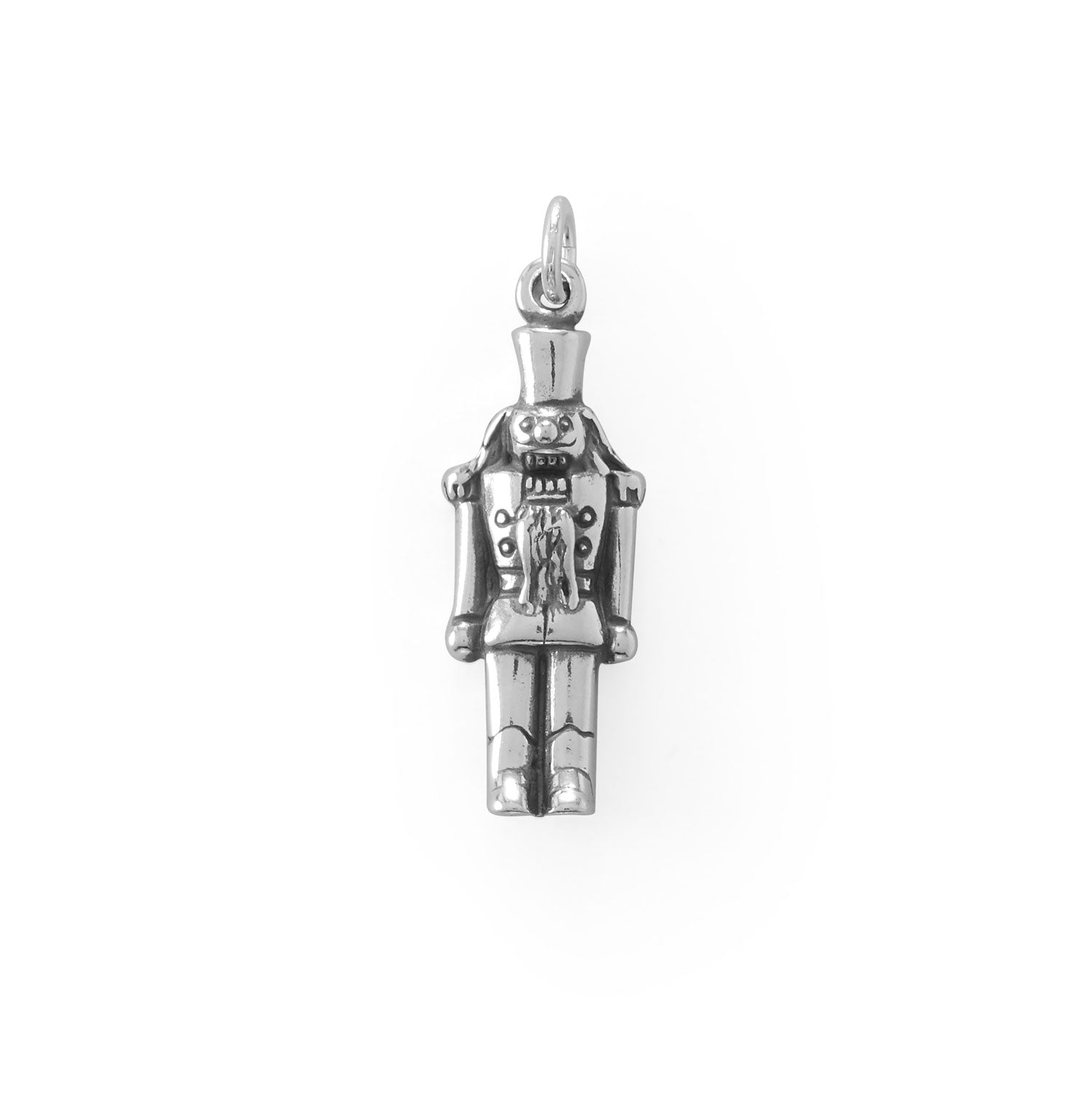 Silver or Gold 3D Cute Nutcracker Charm