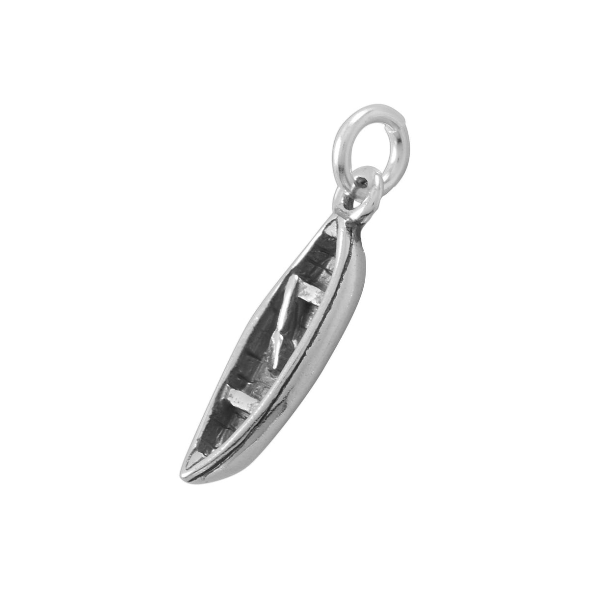 Float Along! Oxidized 3D Canoe Charm