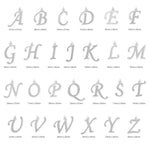Large Polished Letter Initial Pendant Series (A-Z)