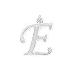Large Polished Letter Initial Pendant Series (A-Z)