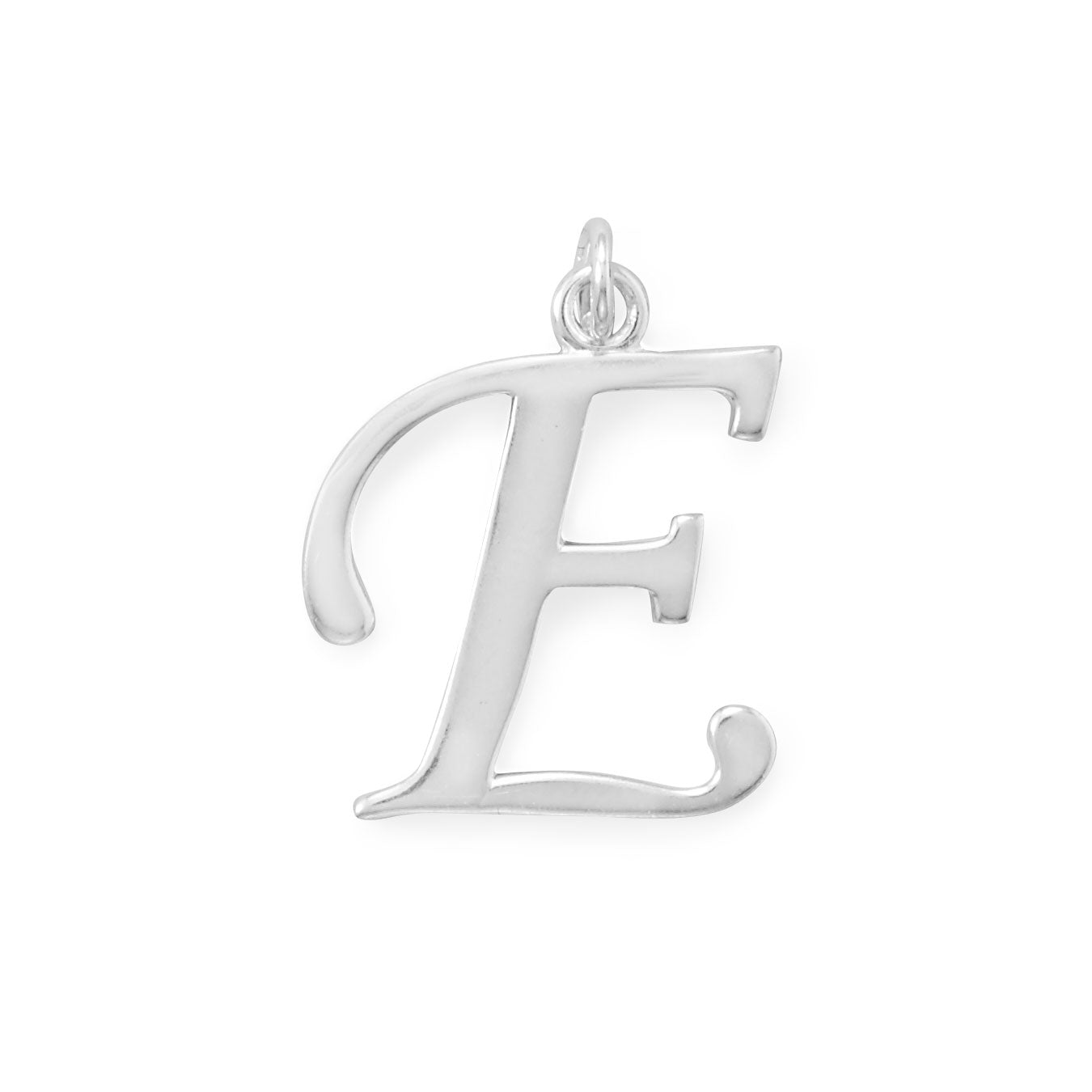 Large Polished Letter Initial Pendant Series (A-Z)