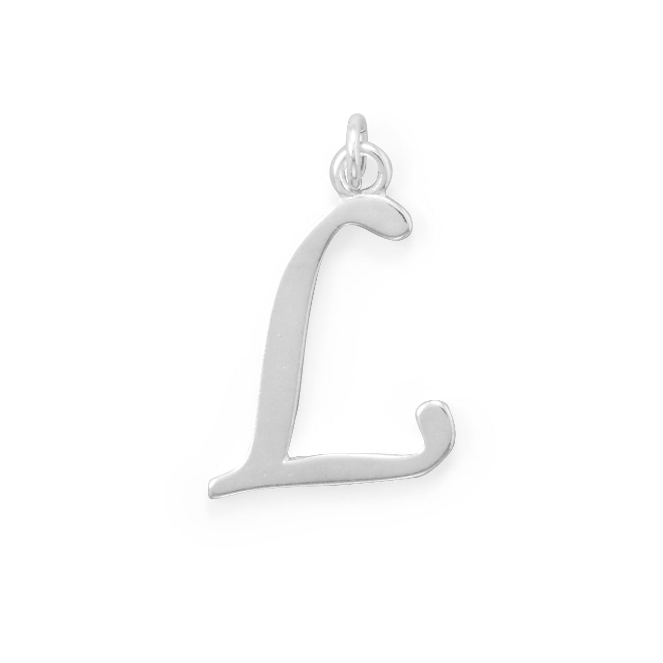 Large Polished Letter Initial Pendant Series (A-Z)