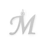 Large Polished Letter Initial Pendant Series (A-Z)