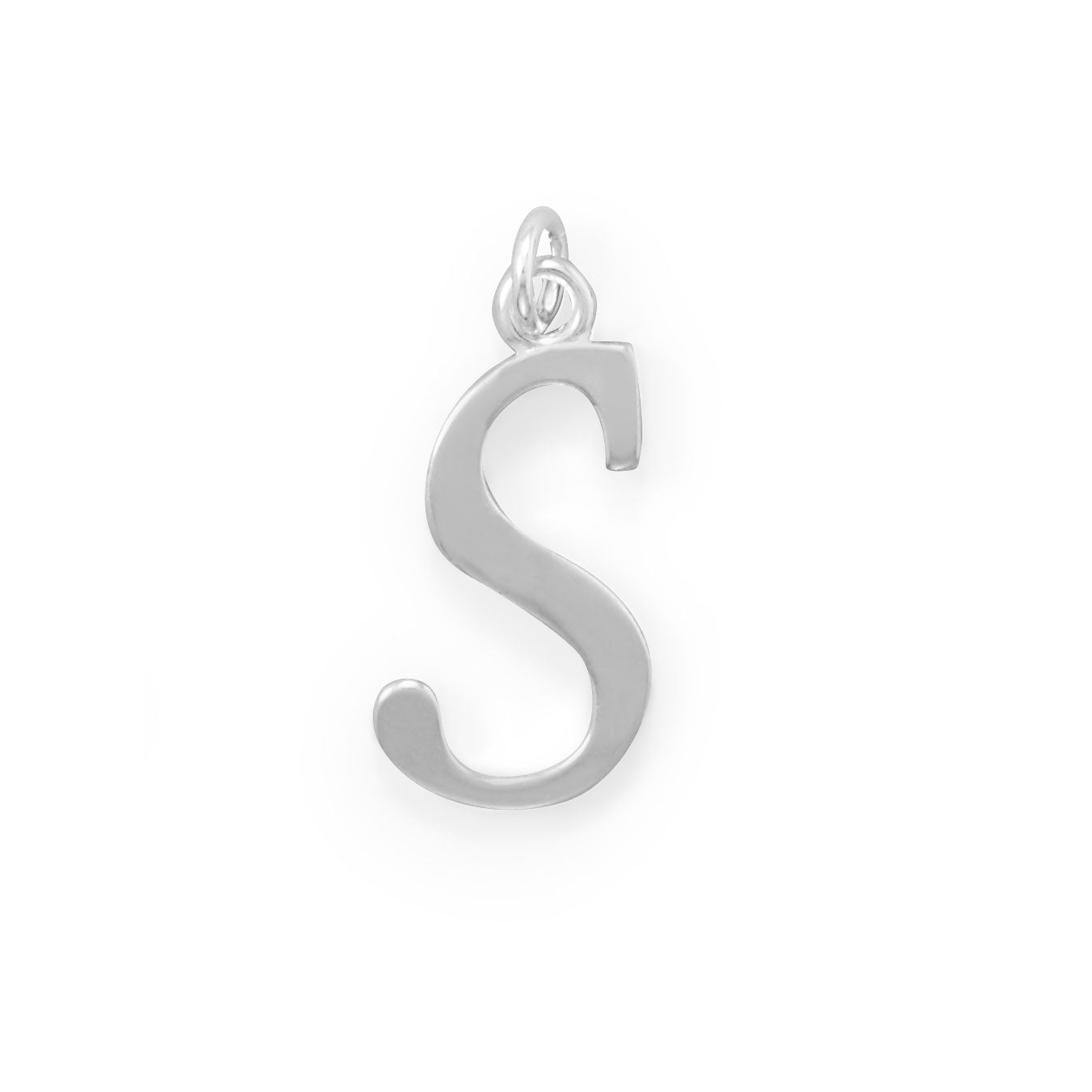 Large Polished Letter Initial Pendant Series (A-Z)