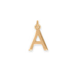 14 Karat Gold Plated Polished Letter Initial Charm Series (A-Z)