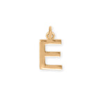 14 Karat Gold Plated Polished Letter Initial Charm Series (A-Z)