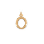 14 Karat Gold Plated Polished Letter Initial Charm Series (A-Z)