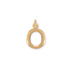14 Karat Gold Plated Polished Letter Initial Charm Series (A-Z)