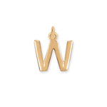 14 Karat Gold Plated Polished Letter Initial Charm Series (A-Z)