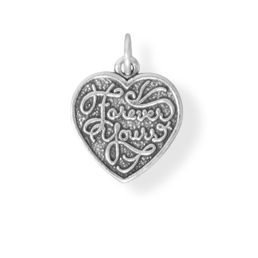 Large Oxidized "Forever Mine/Forever Yours" Charm