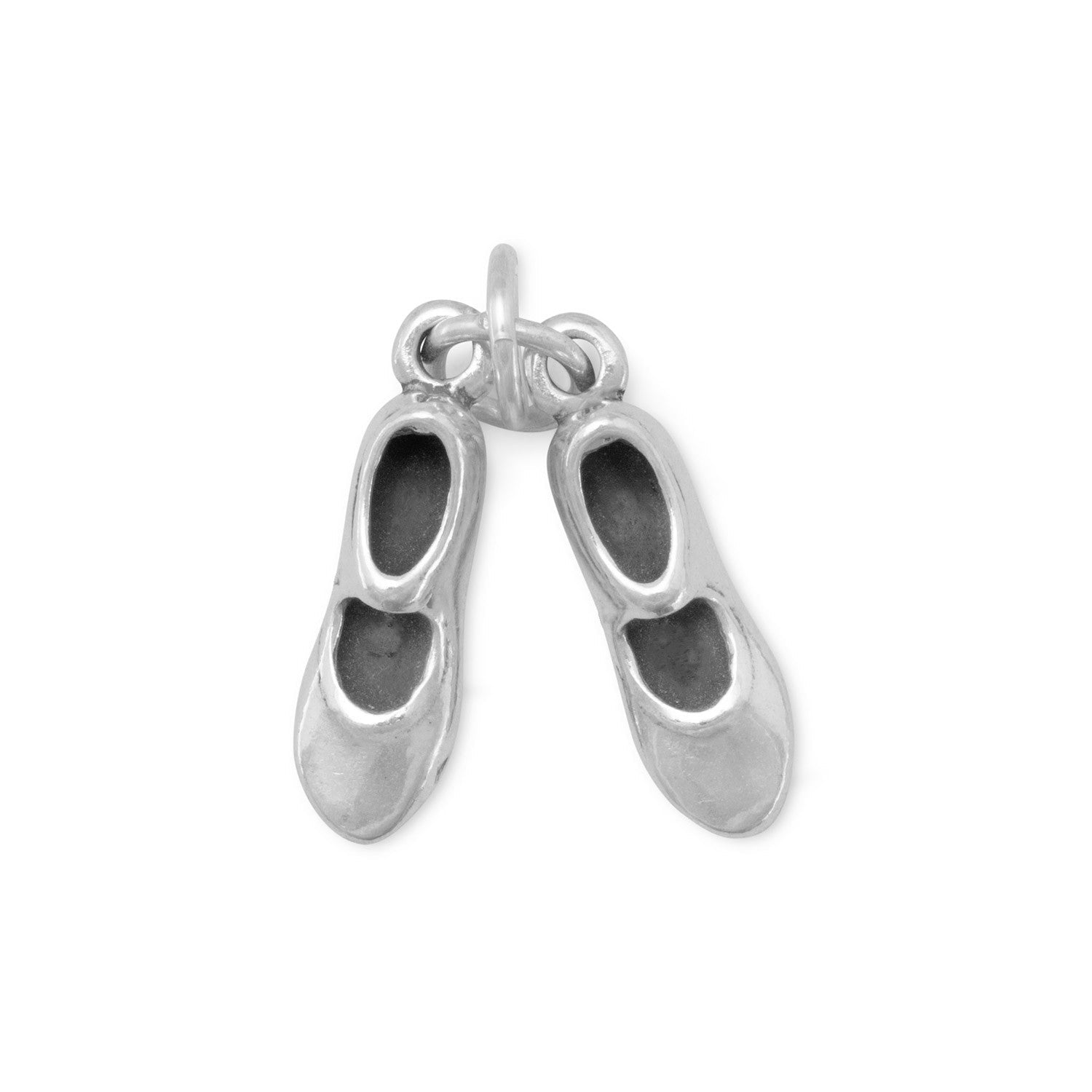 Silver or Gold 3D Tap Shoes Charm