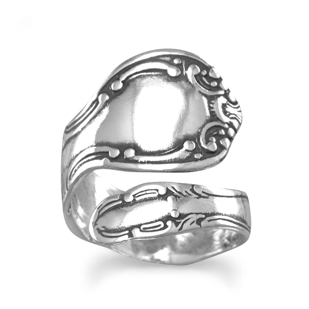 Oxidized Spoon Ring