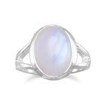 Rainbow Moonstone Ring