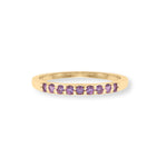 Life in Color! 14 Karat Gold Plated Five Ring Set