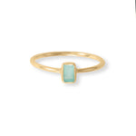 Life in Color! 14 Karat Gold Plated Five Ring Set