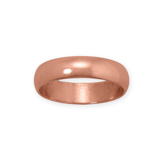4.7mm Domed Solid Copper Ring